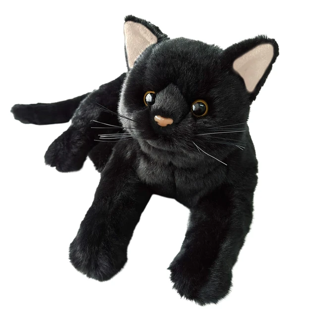 Peluche chat noir 12 cm