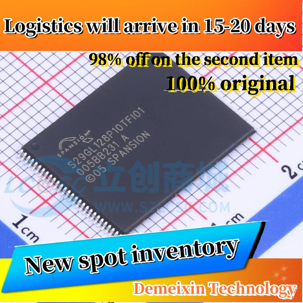 1PCS 100%Original S29GL128P10TFI010 TSOP-56-18.5mm New in Stock