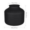 Modern Iron Flower Vase Matte Black Vase Home Decor Large Black Vase Metal Flower Pot Office Plant Holder Bouquet Vase 5
