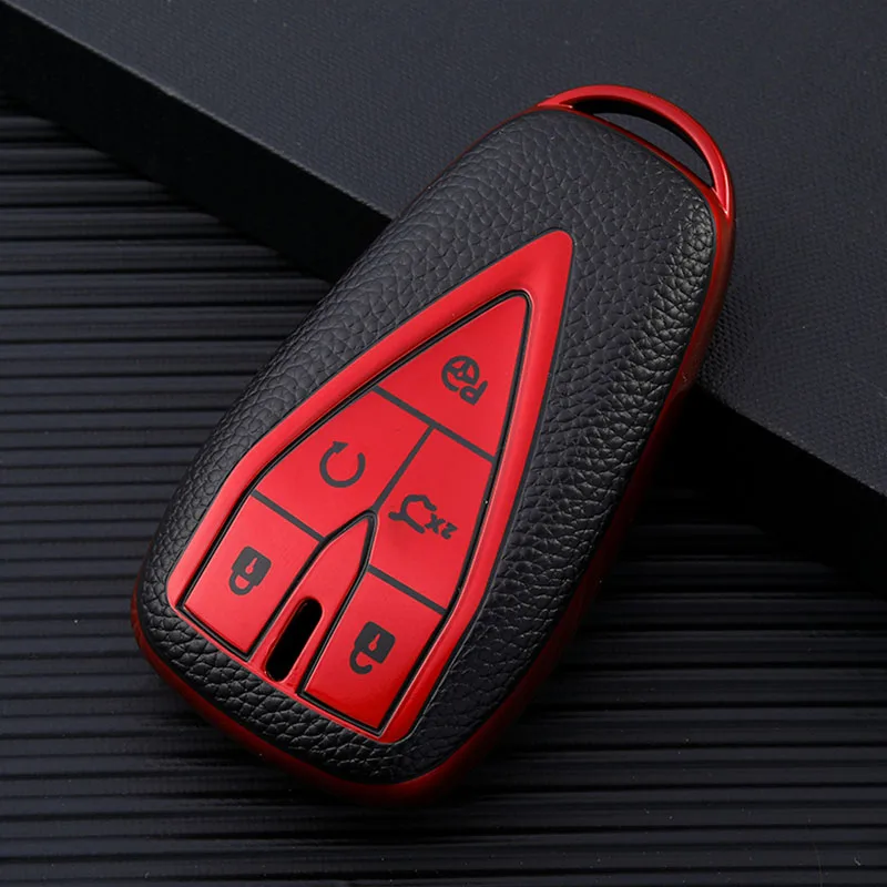 TPU Leather Shell Fob Car Key Case Cover for Changan UNIT UNIK CS35PLUS CS55 PLUS CS75 PLUS Oshan X7 X5 Car Accessorie
