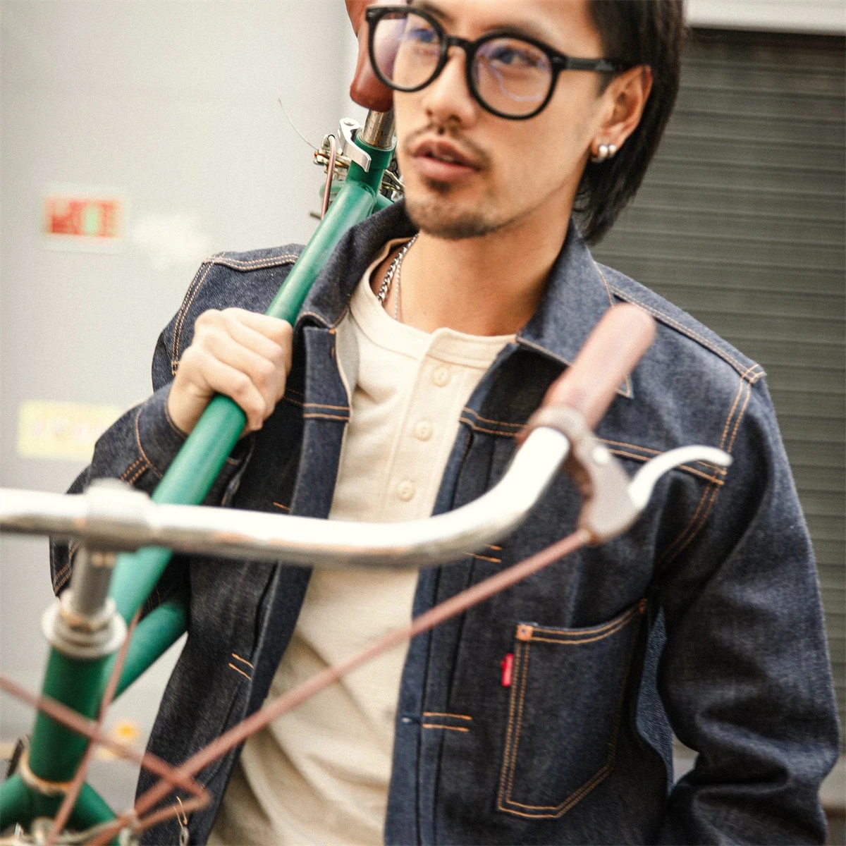 Red Tornado 506XX Jean Jacket American Casual Style Type 1 Selvedge Denim Blouse 2