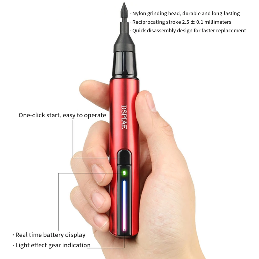 Electric Sander Grinding Pen For Model Mini Reciprocating Polishing Sanding Machine with Three Speed Adjustments USB Charging model tools model polishing tool