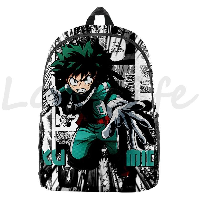 

Рюкзак с принтом «Моя геройская Академия Deku», школьный ранец для мальчиков и девочек с 3D рисунком, детский портфель для ноутбука с рисунком аниме