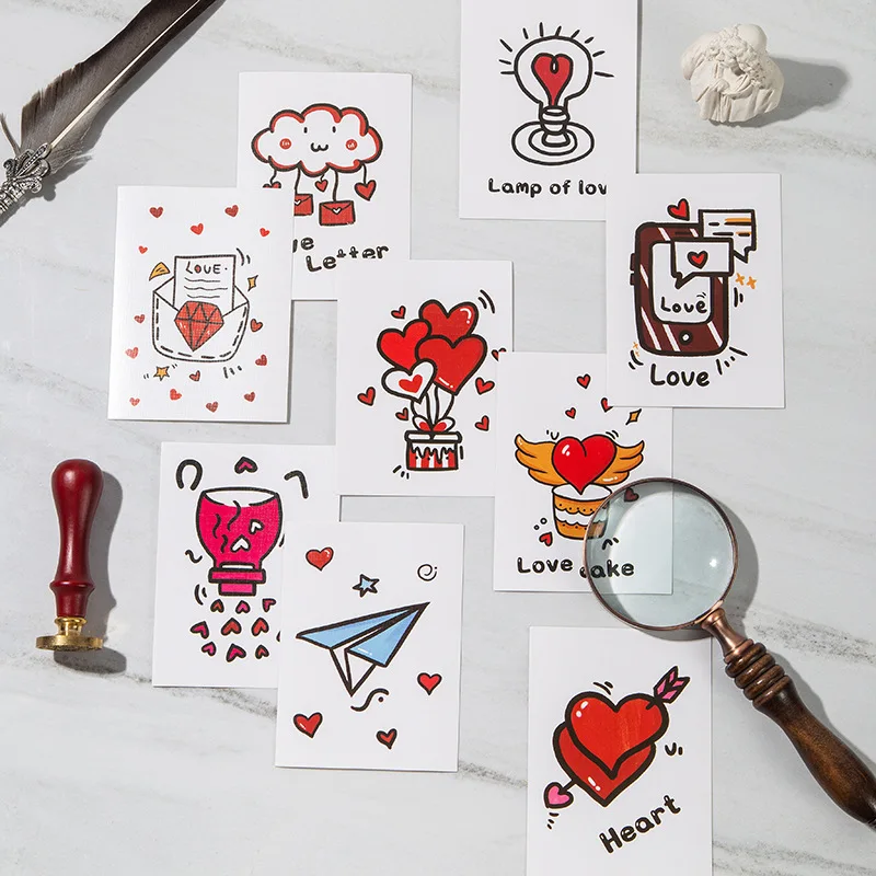 

Vintage Valentine's Day Greeting Card Blessings Gratitude Love Letter Small Card Flower Shop Baking Birthday Love Greeting Card