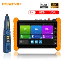 

PEGATAH 8K Monitor CCTV Tester with HDMI VGA Input for IPC Camera Tester IPC Tester Poe Testers CCTV Camera