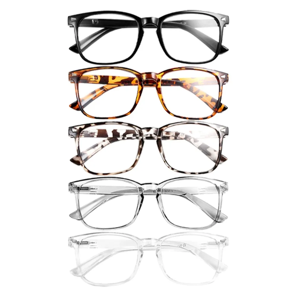 Elegant Simple and Stylish Geometric Glasses with Transparent Lenses