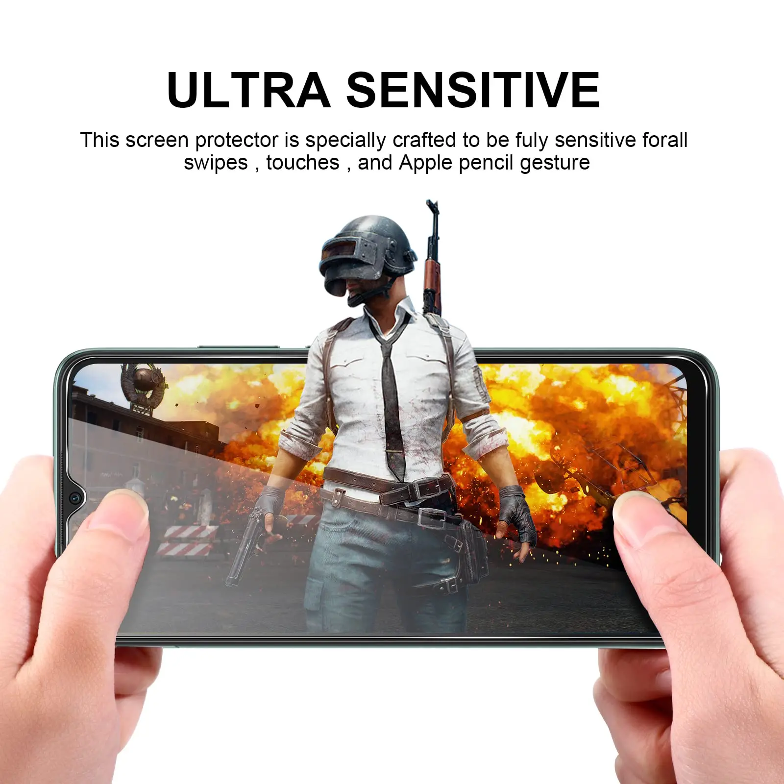 High-Quality Tempered Glass Screen Protector, 9H Hardness, HD Clear, Case Friendly