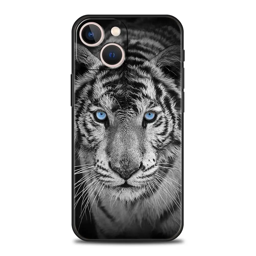 Lion & Tiger Luxury Silicone Phone Case - Shockproof Design