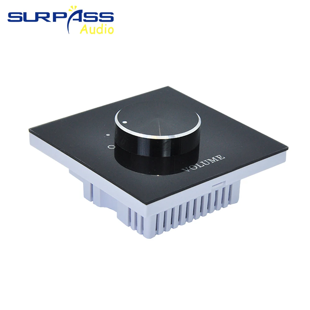 Acrílico Stereo Tuning Control para Alto-falante Resistência Fixa Controlador de Música Amplificador Home Deco Volume up Canais Ajuste - Image 3