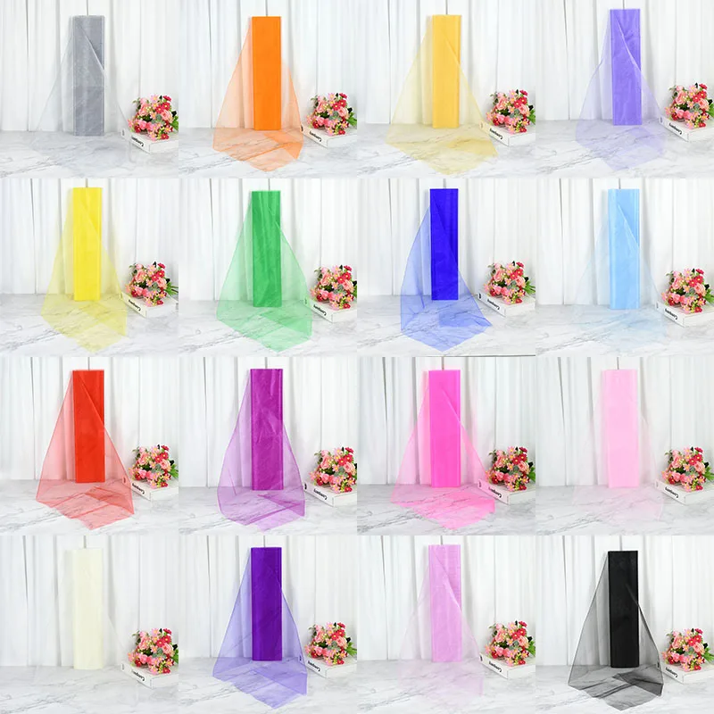 Crystal Organza Tulle Roll Fabric 5