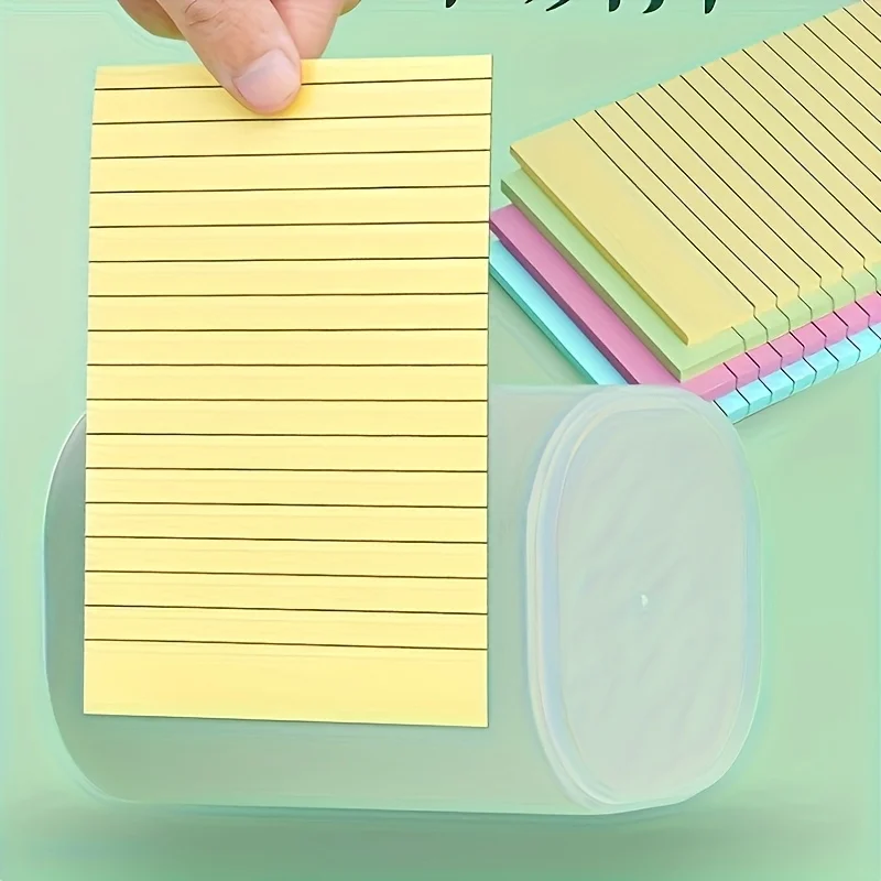 Colorful Sticky Notes Pad - 100 Pages Tear-Off Memo Notepads for Home Office School