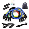 11-Piece Set Resistance Bands Tensioner Pull Rope Fitness Multi-function Tensioner Suit Muscle Training Belt Elastic Sleeve Band 1
