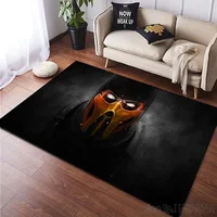 M-Mortal Kombat Gamer Pattern Carpet for Bedroom Floor Mat Decor Living Room Carpet Bathroom Anti-slip Rugs Home Decor 1