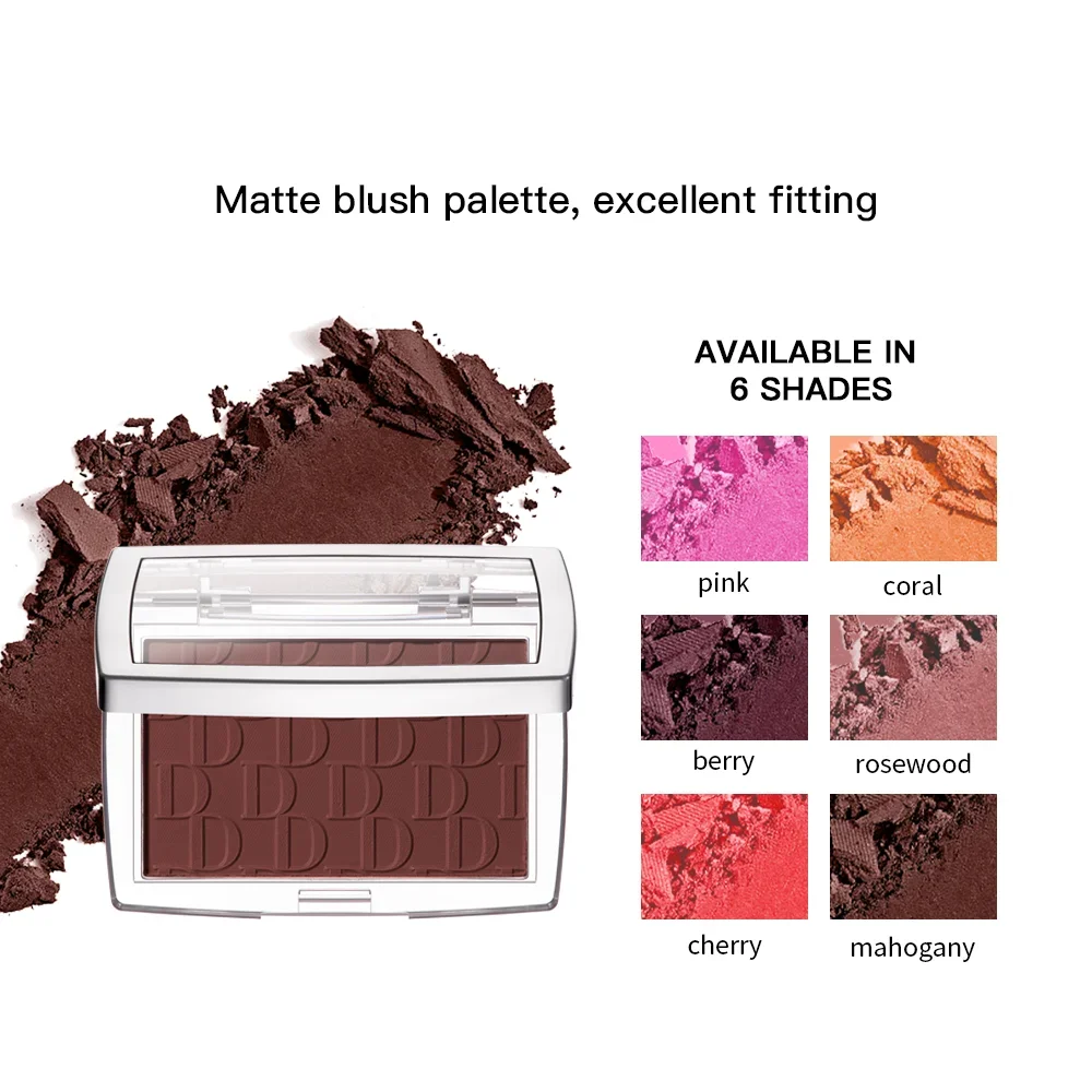 Embossed Powder Blush Peach Pink Coral Tint Makeup 3D Relief Blush Palette Brown Cheek Contour Rouge Cosmetics Face Brightens powder blusher blush powder blush plate facial blusher