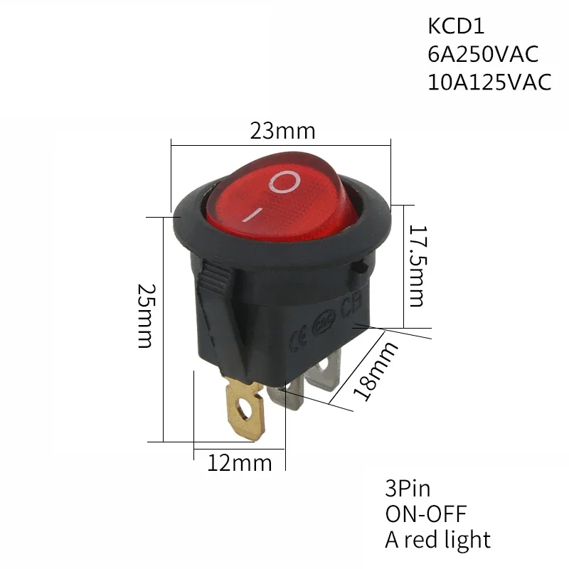 ตัวเลือกสินค้า สวิตช์ไฟ LED ปุ่มกด 2 ปุ่ม สำหรับรถยนต์ 12V/24V