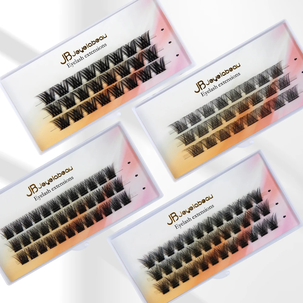 Description Picture 3 of itemDIY Cluster Eyelash Extension Super Fluffy Individual Lash Faux Mink Bunches Premium Material Multi Pointed Natural Eyelash