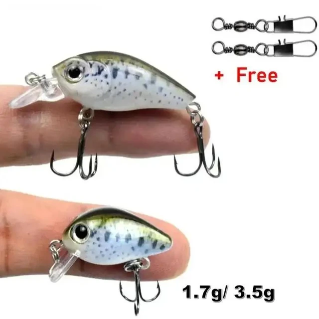 1.7/3.5G Mini Minnow Popper Small Bass Fishing Lures Floating Hard Plastic  Baits Wholesale Artificial Mini Crankbait Wobblers - AliExpress