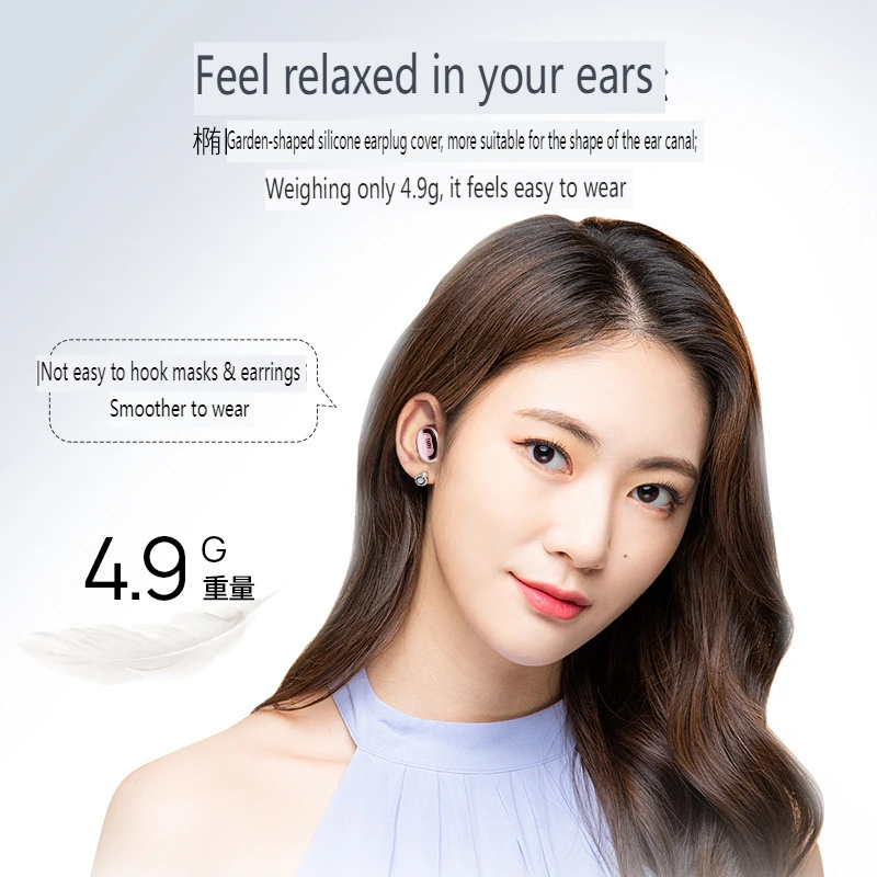 LIVE FREE2 Quiet Bean Bluetooth Headphones Noise-cancelling Music Smart headphones In-ear earbuds for use