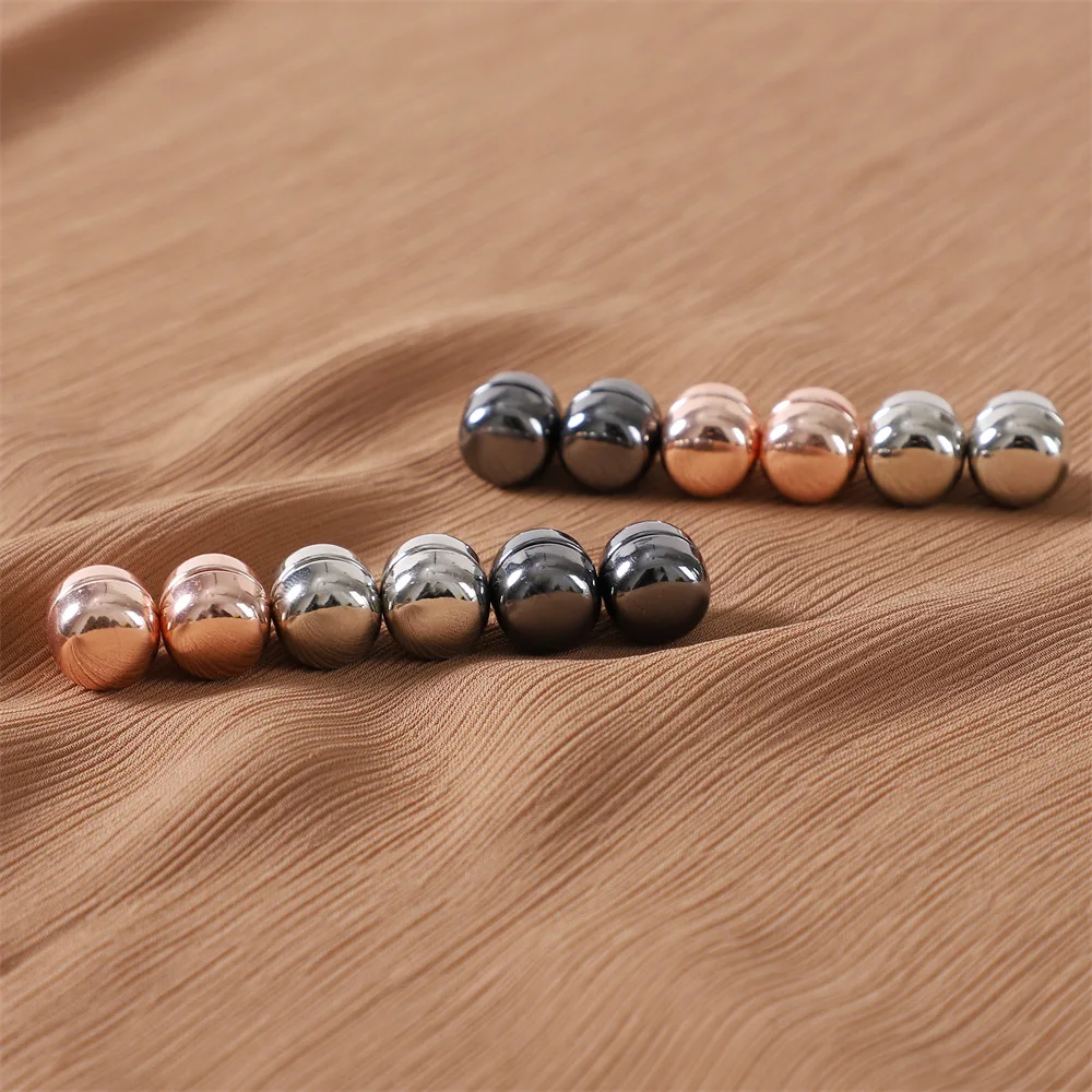 Hijab Pins Strong Alloy Magnet Women Multicolor Scarf Clip Shawl Brooch Simple Muslim Accessories 5