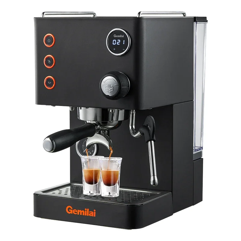 CRM3007L Luxury 2 In 1 With Milk Frother Small Professional Latte Cappuccino Espresso Coffee Maker Machine For Home Use 4
