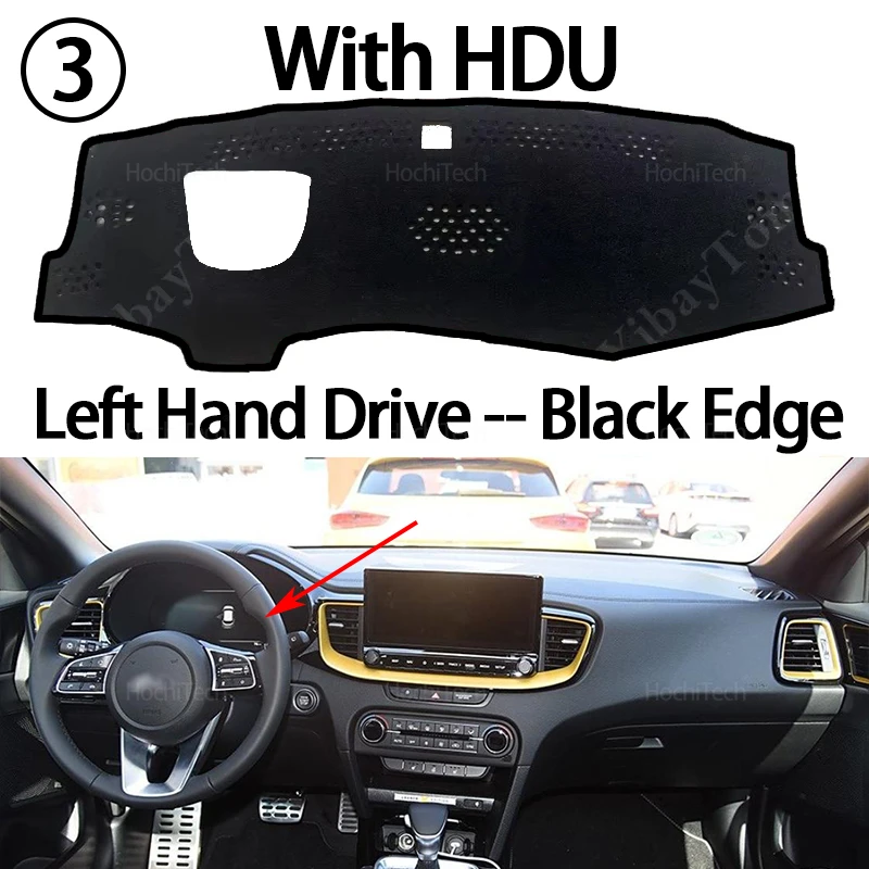 Enhanced Car Dashboard Sunshade and Anti-UV Dash Cover Mat