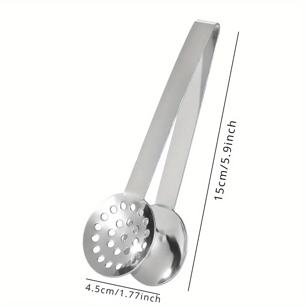 Description Picture 2 of item1PC Tea Bag Squeezer Tongs - Tea Bag Holder Strainer Clip Spoon Tea Extraction Tool Essential Kitchen Utensil for Home Use