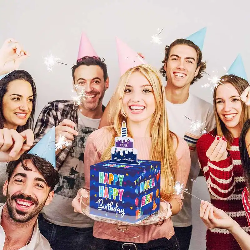 Birthday Cash Surprise Gift Box – Creative Money Holder with Pull-Out “Happy Birthday” ... - SKU MGB01557 - UGI Pack...