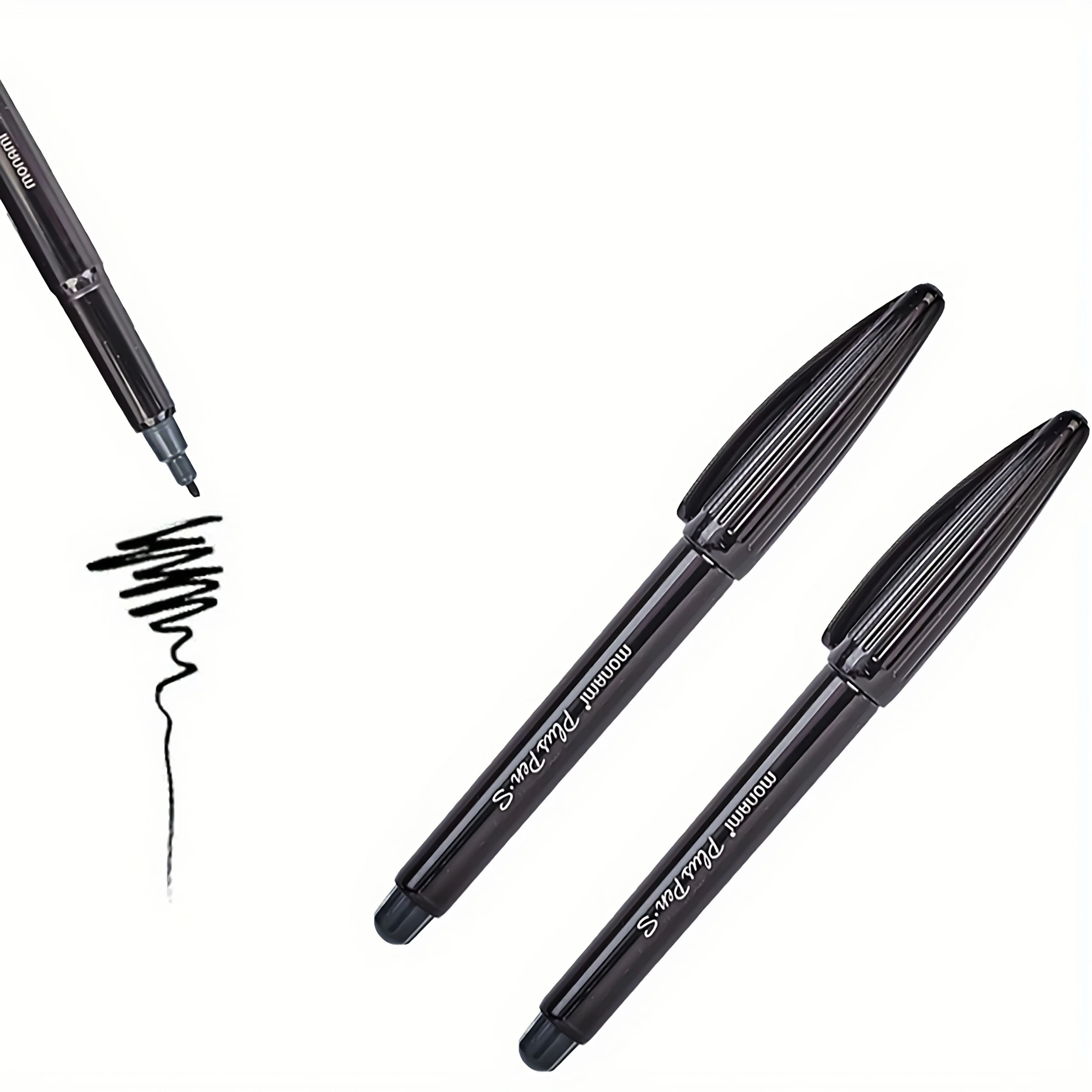 Eyelash Extension Tool Fixed Point Marker Pen Tattoo Skin Marker Pen Black Purple Color 2pcs