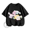 Cute Cinnamoroll Character Printed T-Shirts in Hip-Hop Street Style O-Neck Kawaii Tops for Fashionable Boys Girls This Summer 3