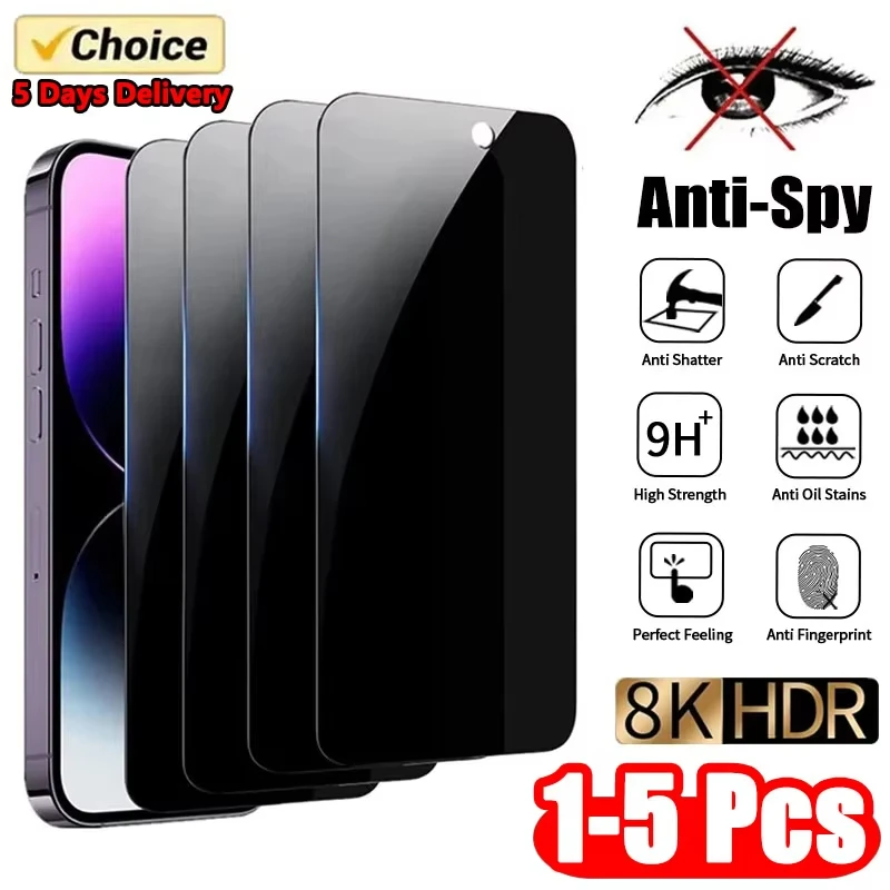 1-5PCS Privacy Tempered Glass For Samsung A56 A36 A55 A35 A54 A33 A26 A25 A16 A17 A15 A34 A24 A14 A13 A07 A06 A05S Anti-Spy Film 1
