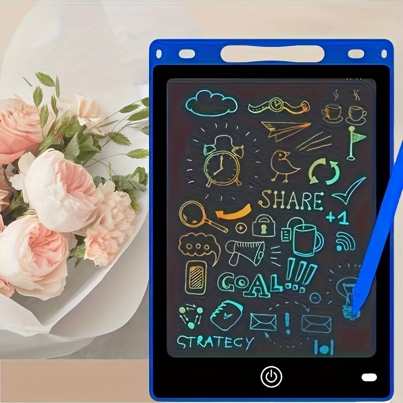 1개 8.5인치 LCD 쓰기 태블릿 - 전자 드로잉 보드 및 낙서 보드, 사무실 사용에 적합, 학생 초안용 쉽게 지울 수 있는 쓰기 보드