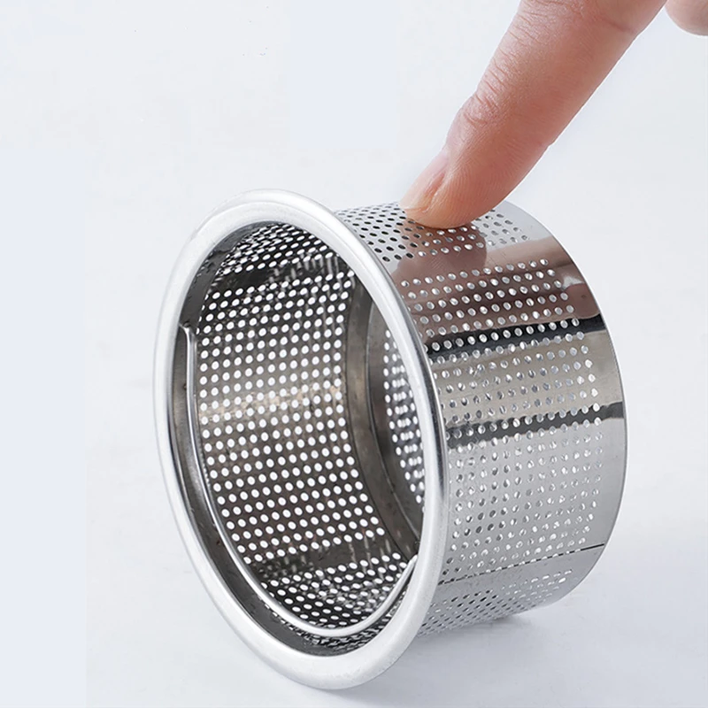Kitchen Sink Drain Filter Stainless Steel Sewer Mesh Sink Strainer Bathroom Wash basin Waste Screen Hole Filter Trap