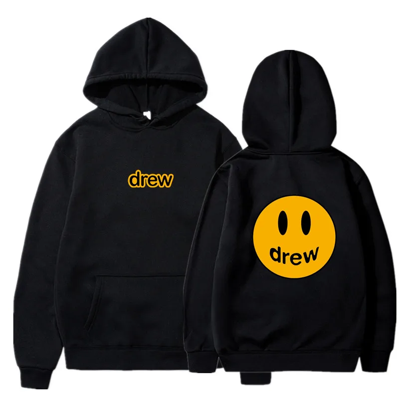 Hoodie Men Justin Bieber The Drew House Smile Face Print