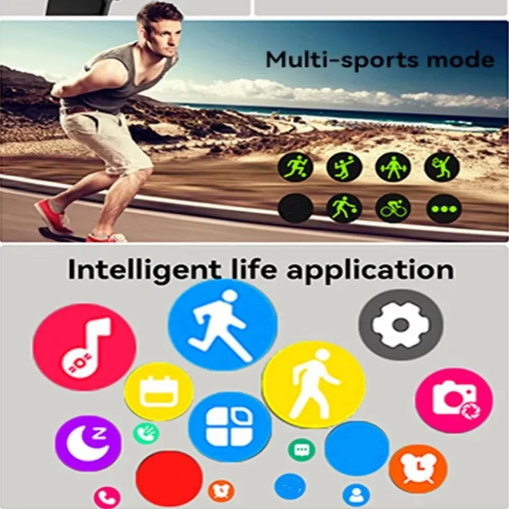 2026 New Men's Smart Watch Women's Gift 2.01inch HD Full Touch Screen Sports Fitness Watch Electronics Bluetooth Talk Smartwatch - Image 3