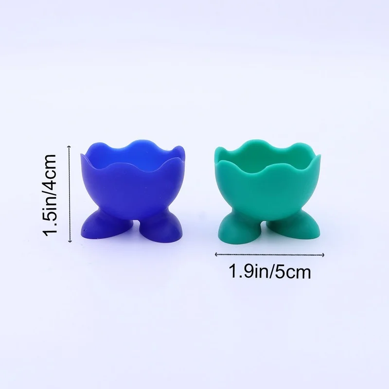 Silicone Egg Cup 5 Pcs Boiled Serving Tray Holders Stands Kitchen Tools Gadgets egg boiler mold cup,silicone egg poacher,egg poacher