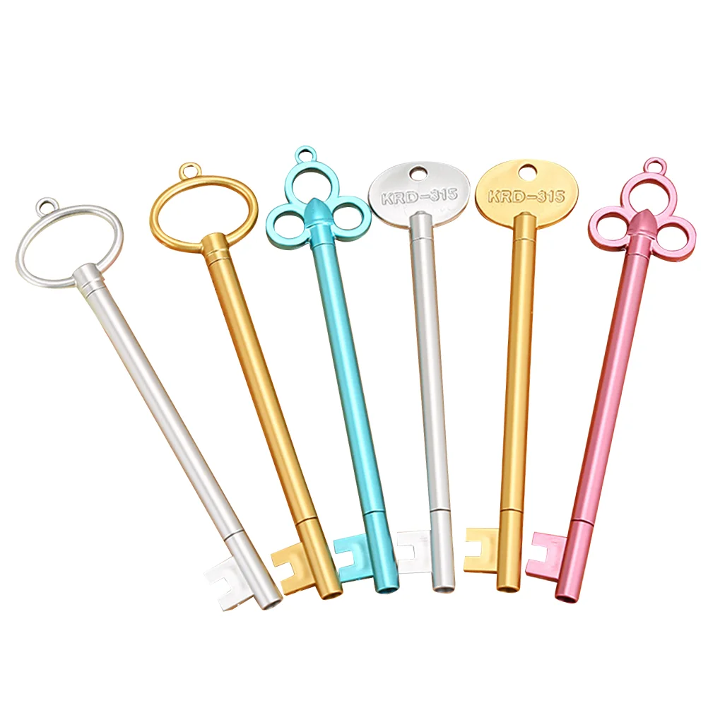 

12 Pcs Pen Water-based Office Fountain Gel Ink Pens Gift The Supplies Key Shaped