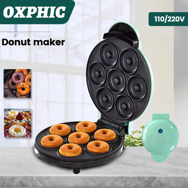 DASH Mini Donut Maker Machine for Kid-Friendly Breakfast, Snacks, Desserts  & More with Non-stick Surface, Makes 7 Doughnuts - Aqua