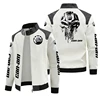 NEW Men's PU Leather Winter Can-am Logo Fashion Motorcycle Zipper Long Sleeve Jacket Outwear Keep Warm Male Coat Jacket 1