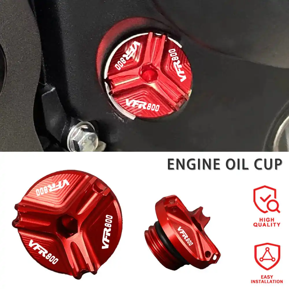 Per Honda Vfr800 Alluminio Motprbike Moto Coppa Olio Motore Tappo Di Riempimento Olio Per Honda Vfr800 Vfr 800 Vfr-800 2002-2017 2016 2015