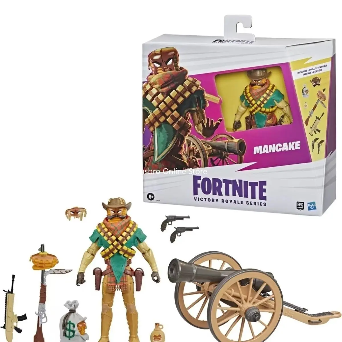 

Hasbro FORTNITE Victory Royale Series Mancake 6-inch Deluxe Pack Collectible Action Figure with Accessories Ages 8 and Up F5807