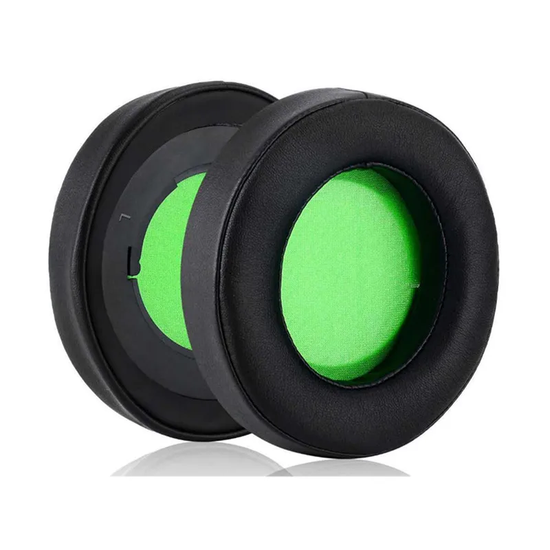 Razer Kraken 7.1 V2 헤드폰 이어 패드 헤드셋 폼 쿠션 블랙 그레이 그린용 교체용 이어패드 또는 헤드밴드 1쌍
