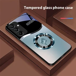 Gradual Round Dragon Black Tempered Glass Phone Case - Samsung A80 (BLH - BLH24093015)