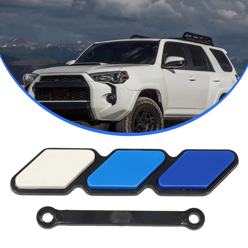 Rav4 Highlande 용 4Runner 용 Toyota 용 3 색 3 그릴 배지 엠블럼 공기 흡입구 그릴의 자동차 외장 장식 스티커
