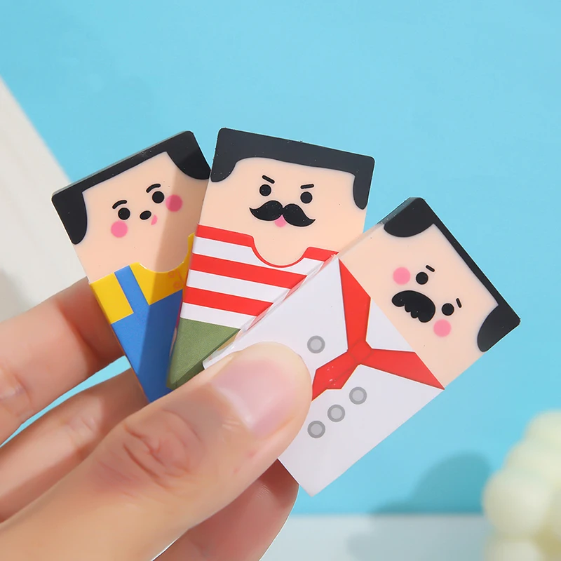 대머리 노인 연필 지우개, 학생 문구, 학교 사무용품, 어린이 및 학생용