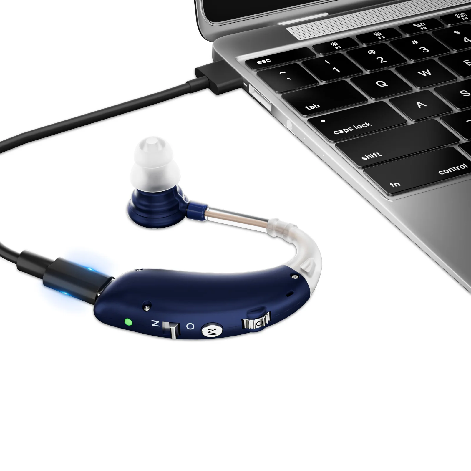 Cuffie auricolari personali, con amplificazione del suono, accessori completi, piccole e portatili, comode per l'uso a due orecchie. - Image 3
