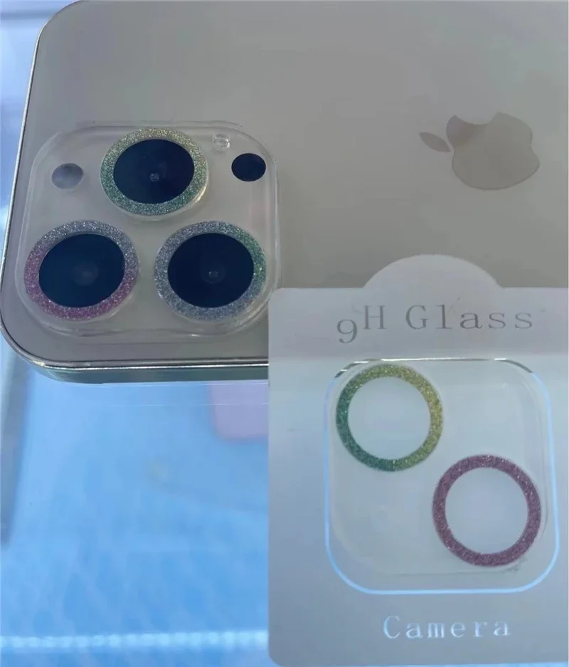 Bling Glitter Diamond Clear Camera Lens Protector Case