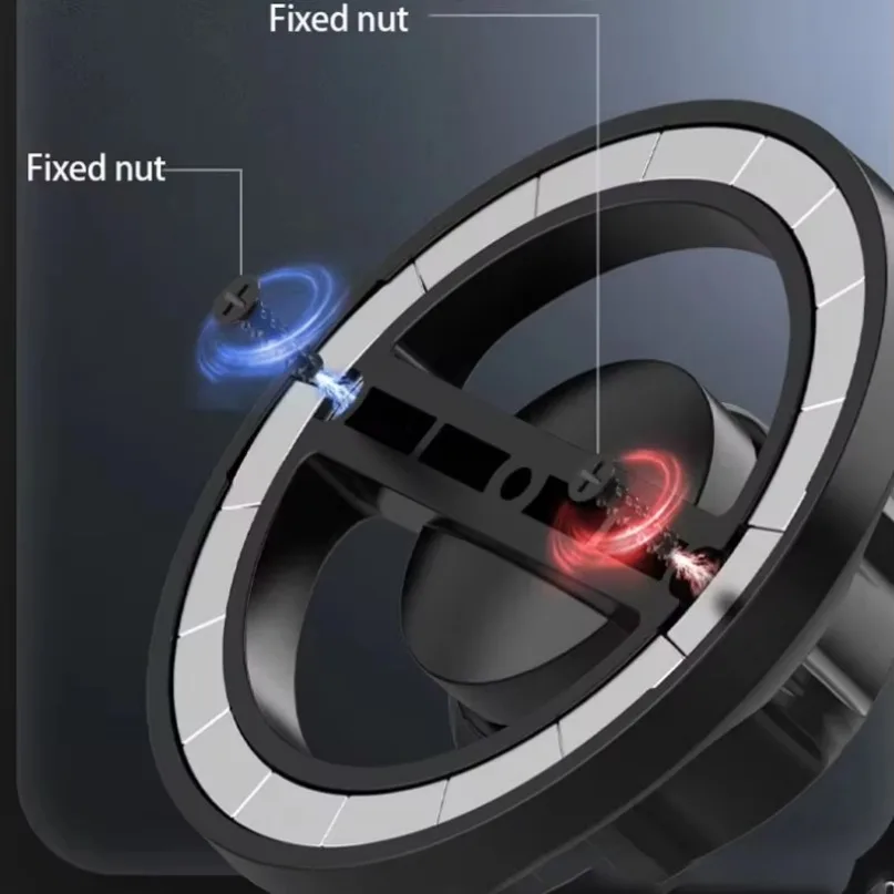 N72 Magnetic Car Phone Holder For 17mm Universal Ball Head For Magsafe iPhone 16 15 14 13 12 Pro Max Samsung Smartphone Bracket