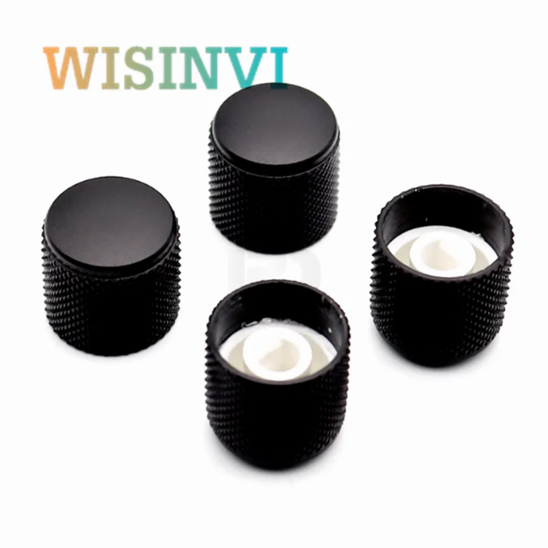 Potentiometer Knob Cap Aluminum Knob Aluminum alloy sandblasting knob cap Diameter 19mm Height 18mm Potentiometer Encoder Knob D Shaped Inner Hole 6mm 2PCS