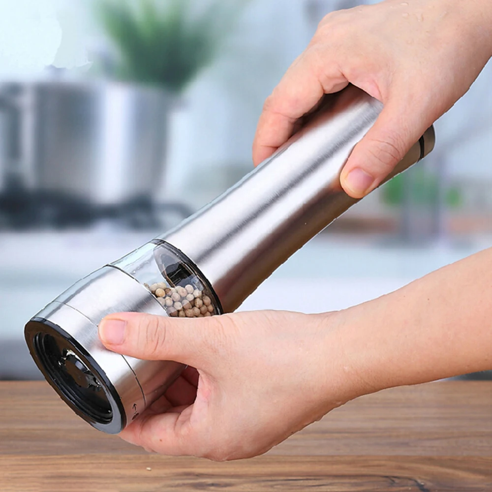 Stainless Steel Pepper Grinder Manual Mill for Salt Pepper Rice Herbs Spice Creative Ceramic burr Mills for Kitchen Cooking