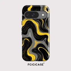 Fcicicase Anti - Knock Matte Phone Case with Stripe Pattern Acrylic Design - Google Pixel 8 Pro (TYFL3527)